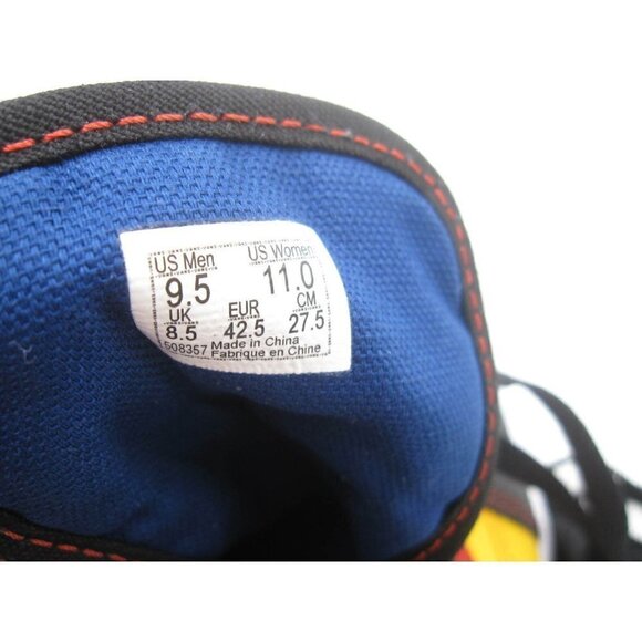 New Vans Old Skool Front Toe Blue/Yellow Flame Classic Skate Shoe Sz 9.5US(Z57) - Picture 2 of 8